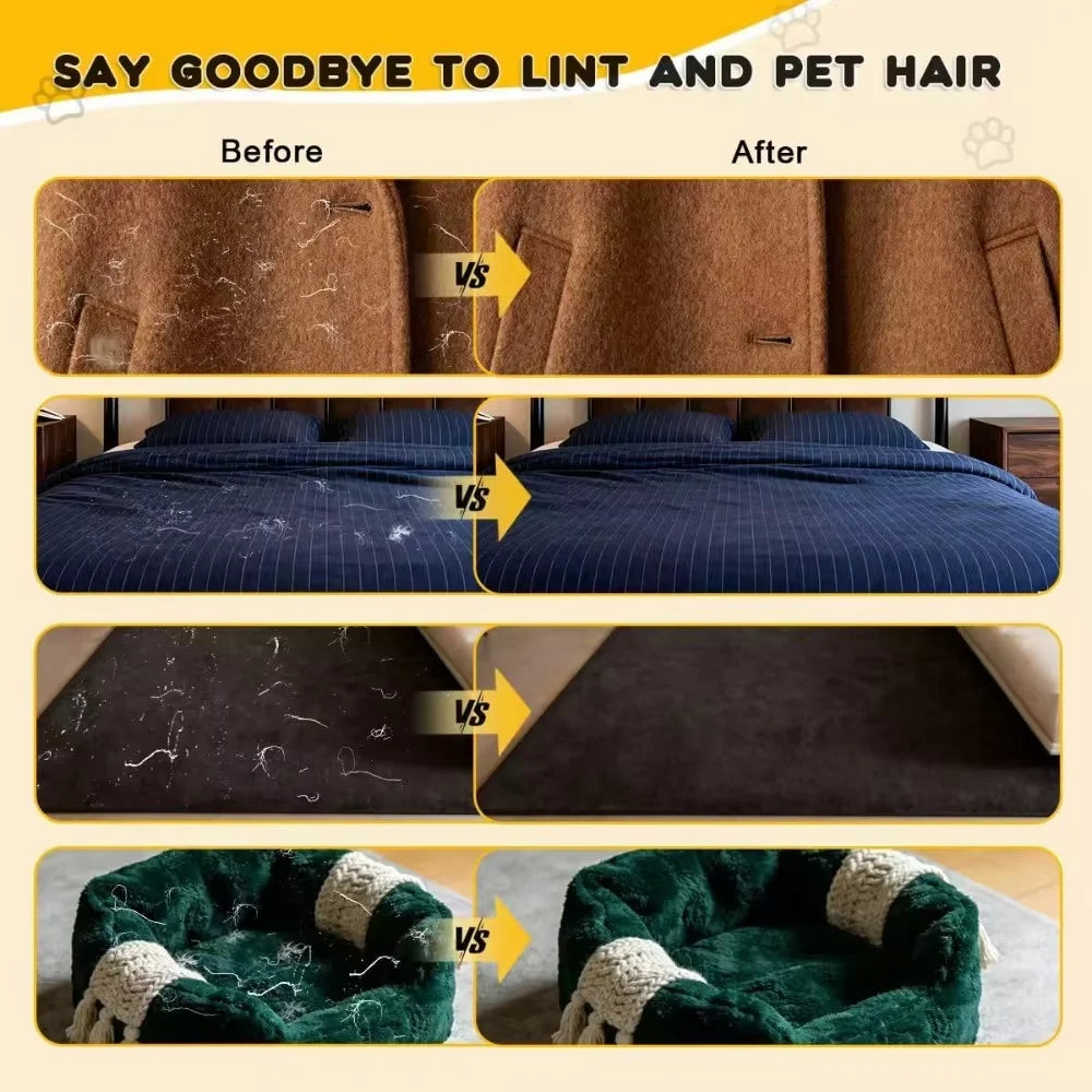 PawStatic Mitt being used on a car seat