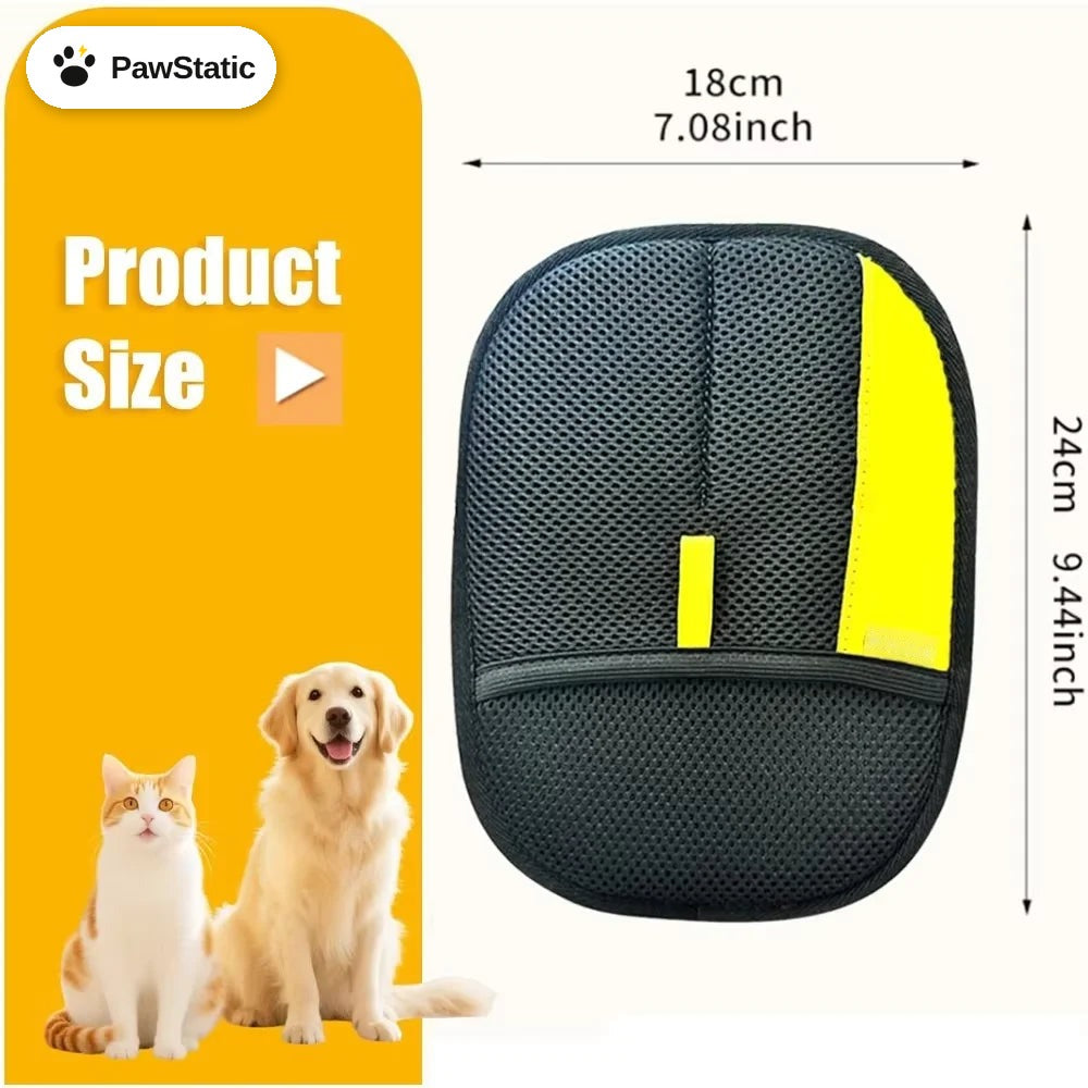 PawStatic mitt size: 18 cm wide by 24 cm tall